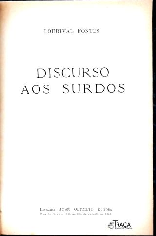 Discursos Aos Surdos