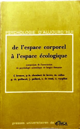 De L Espace Corporel À L Espace Écologique