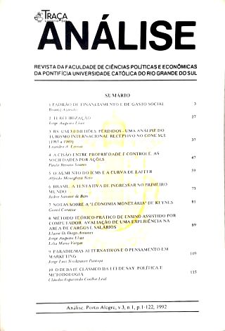 Análise - Revista da Faculdade de Ciências Políticas e Econômicas da Pucrs