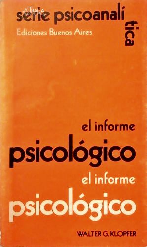 El Informe Psicológico