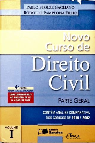 Novo Curso de Direito Civil - Vol. 1 Parte Geral
