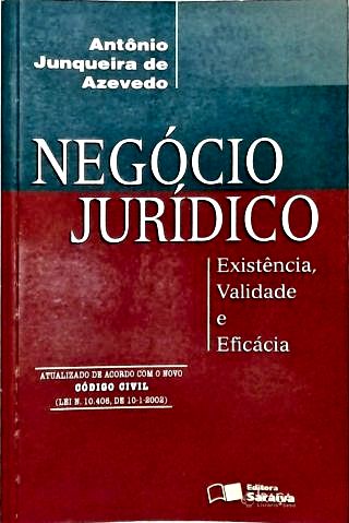 Negócio Jurídico: Existência, Validade e Eficácia