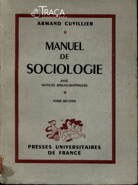 Manuel de Sociologie Vol 2