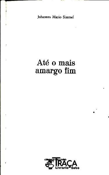 Até o Mais Amargo Fim