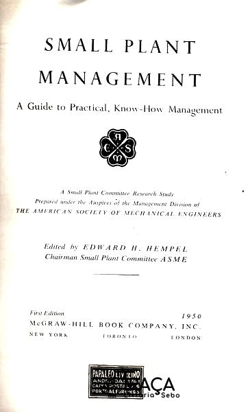 Small Plant Management