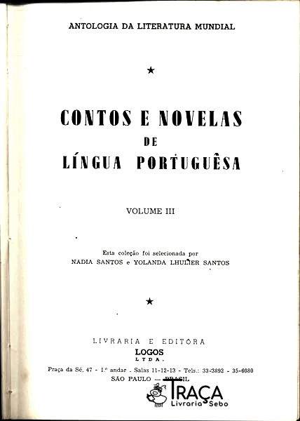 Antologia de Contos e Novelas da Língua Portuguêsa
