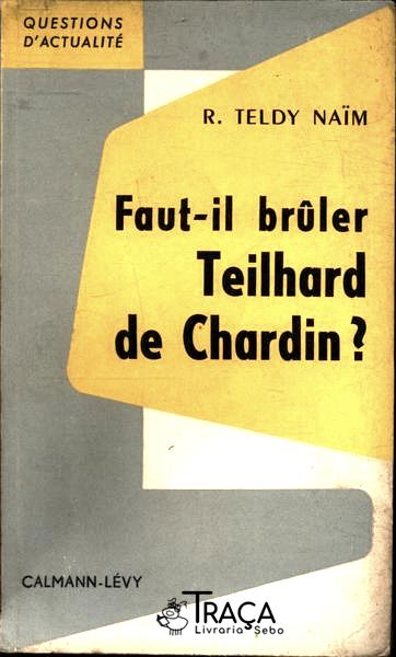Faut-il Brûler Teilhard de Chardin?