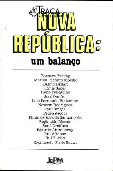 Nova República: Um Balanço