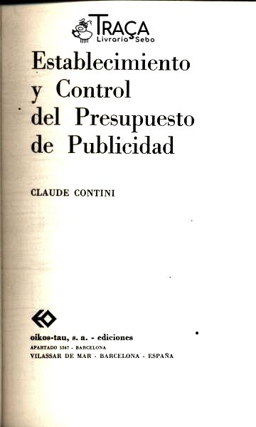 Estabelecimiento Y Control Del Presupuesto de Publicidad