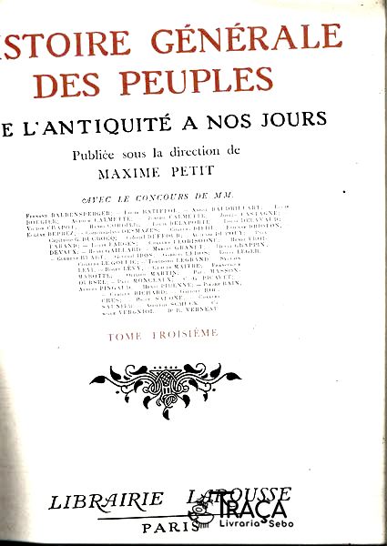 Histoire Genérale Des Peuples Tomo 3