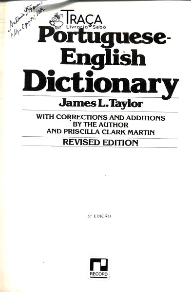 Portuguese - English Dictionary