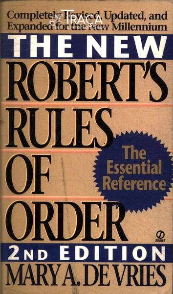 The New Roberts Rules Of Order