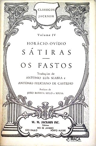Sátiras - Os Fastos