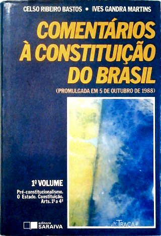 Comentários a Constituição do Brasil - Vol. 1