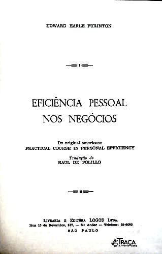 Eficiência Pessoal nos Negócios