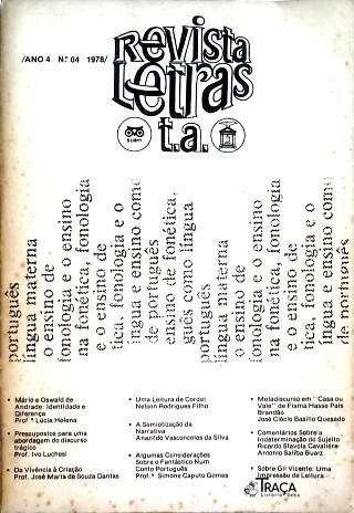 Revista letras - Ano 4 nº 4