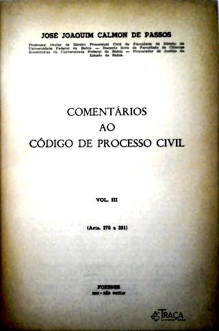 Comentários ao Código de Processo Civil - Vol. 3