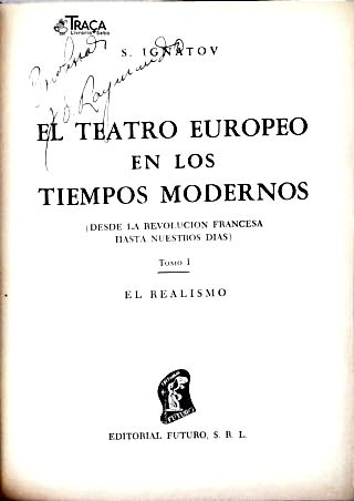 Historia Del Teatro Teatro Europeo - Em 2 Volumes