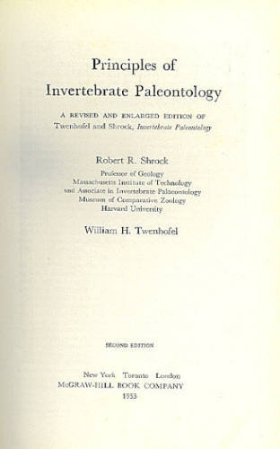 PRINCIPLES OF INVERTEBRATE PALEONTOLOGY