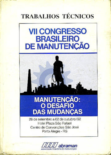 VII CONGRESSO BRASILEIRO DE MANUTENÇÃO