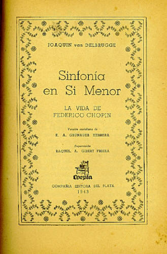 SINFONIA EM SI MENOR - LA VIDA DE FREDERICO CHOPIN