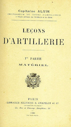 LEÇONS D ARTILLERIE