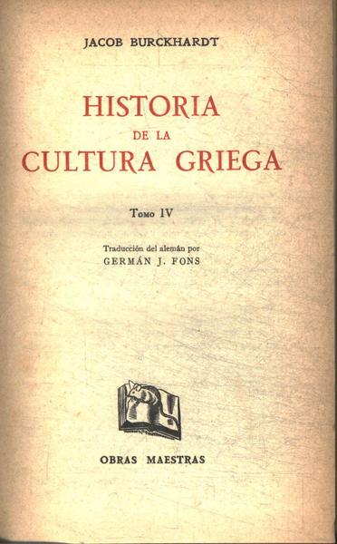 Historia De La Cultura Griega Vol 4