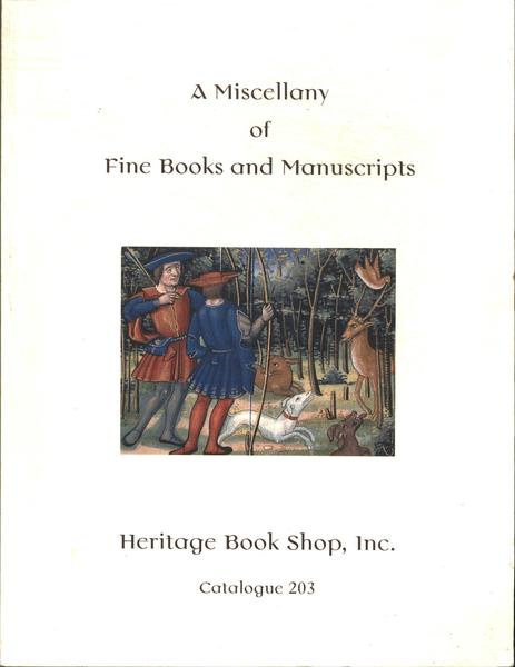 A Miscellany Of Fine Book And Manuscripts