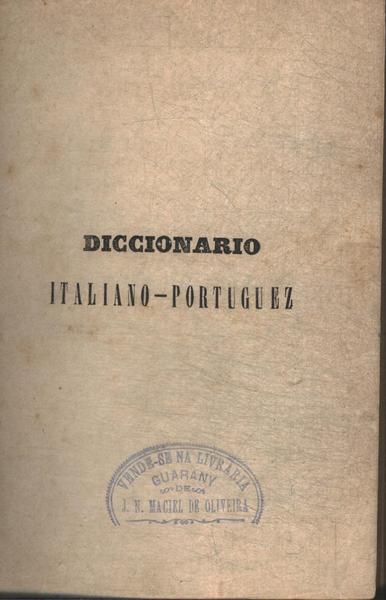 Diccionario Portuguez - Italiano (1880)