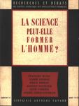 La Science Peut-elle Former L'homme?