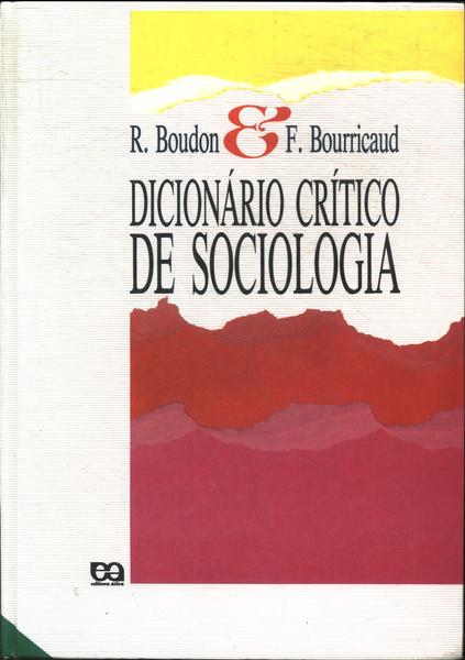 Dicionário Crítico De Sociologia