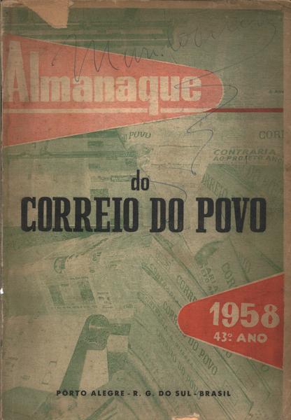 Almanaque Do Correio Do Povo 1958