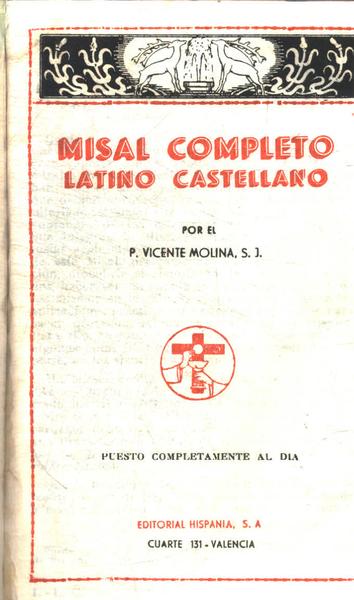 Misal Completo Latino Castellano
