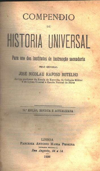Compendio De Historia Universal