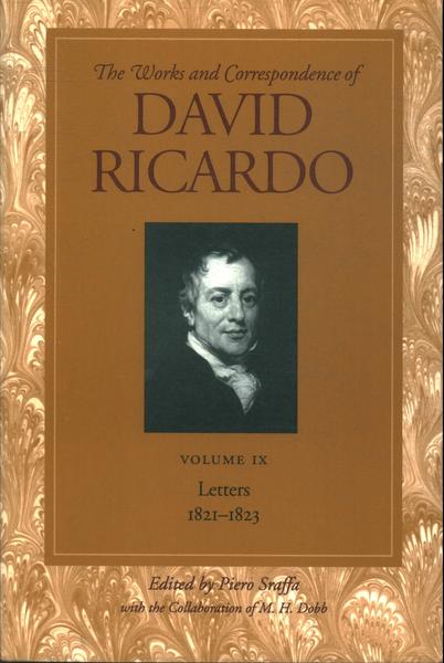 The Works And Correspondence Of David Ricardo Vol 9