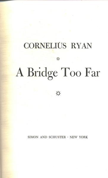 A Bridge Too Far