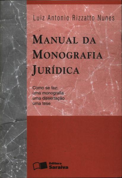 Manual Da Monografia Jurídica (1997)