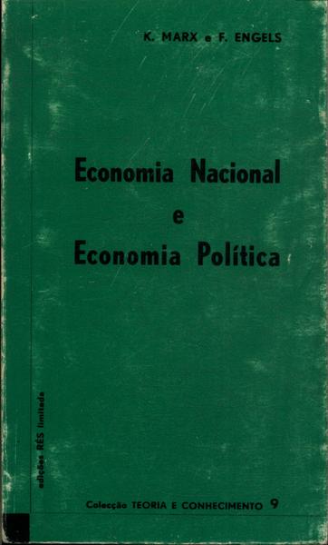 Economia Nacional E Economia Política