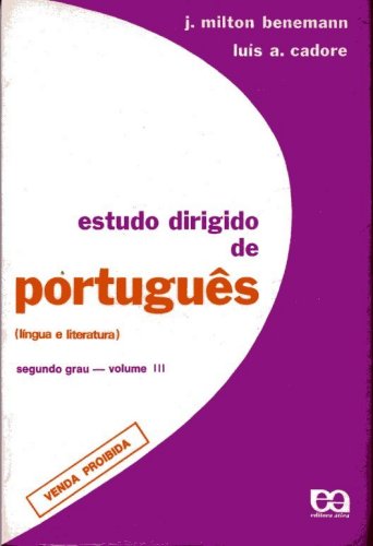 Estudo Dirigido de Português (Volume III) (Livro do Professor)