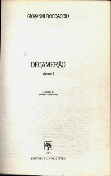 Decamerão (2 Volumes)