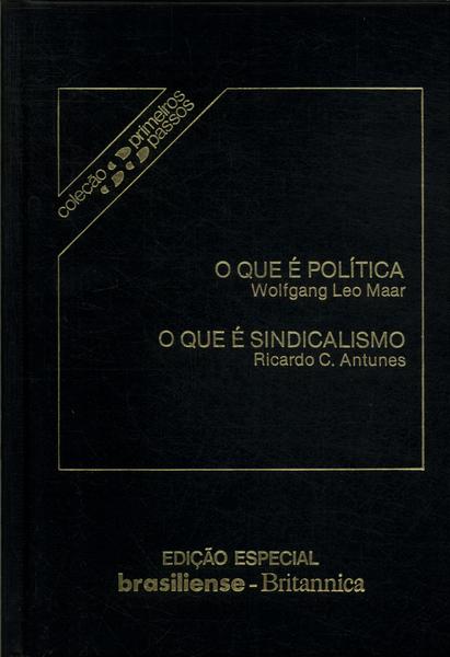 O Que É Politica - O Que É Sindicalismo