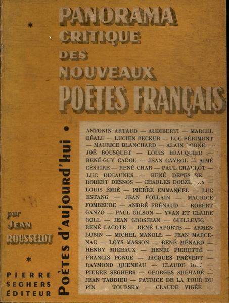 Panorama Critique Des Nouveaux Poètes Français