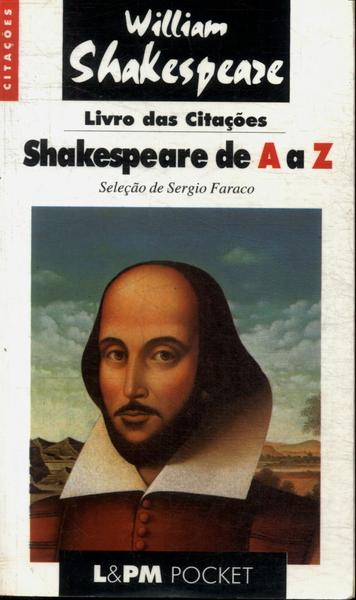 Livro Das Citações: Shakespeare De A A Z