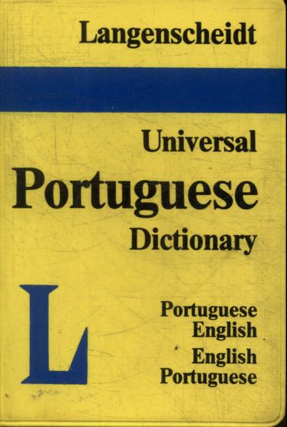 Universal Portuguese Dictionary English-portuguese Portuguese-english (1984)