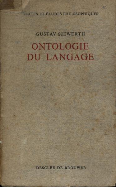 Ontologie Du Langage