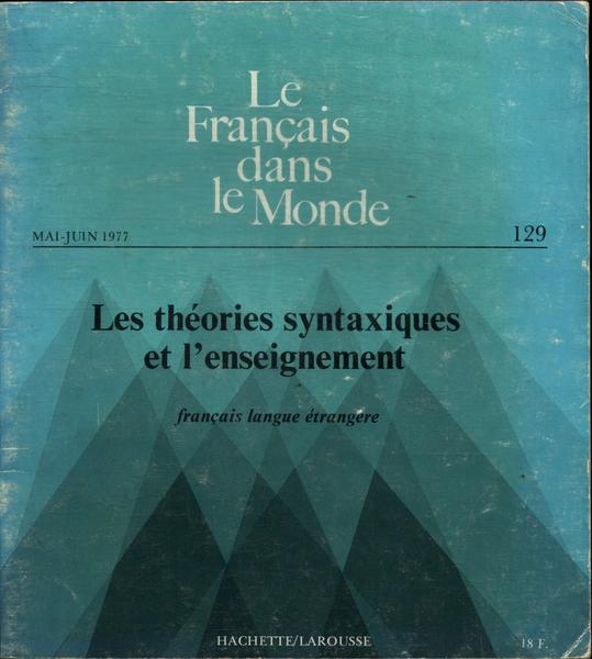 Les Théories Syntaxiques Et L'enseignement