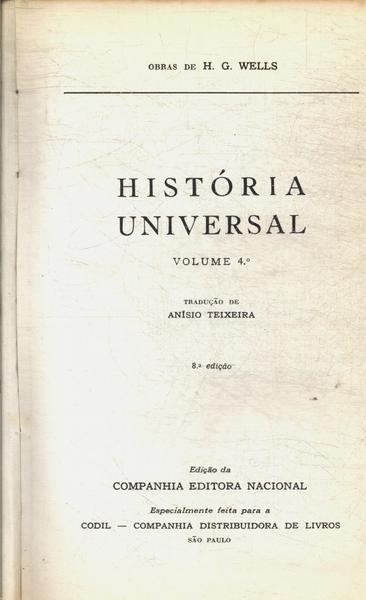 História Universal Vol 4
