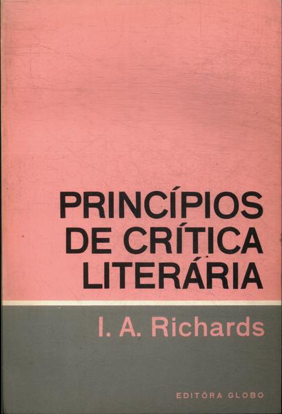 Princípios De Crítica Literária