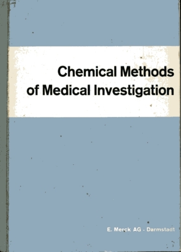 Chemical Methods of Medical Investigation