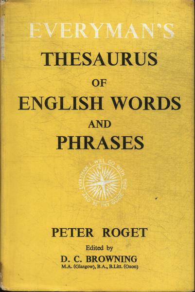 Everyman's Thesaurus Of English Words And Phrases